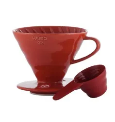 Hario ceramiczny Drip V60-02 Czerwony